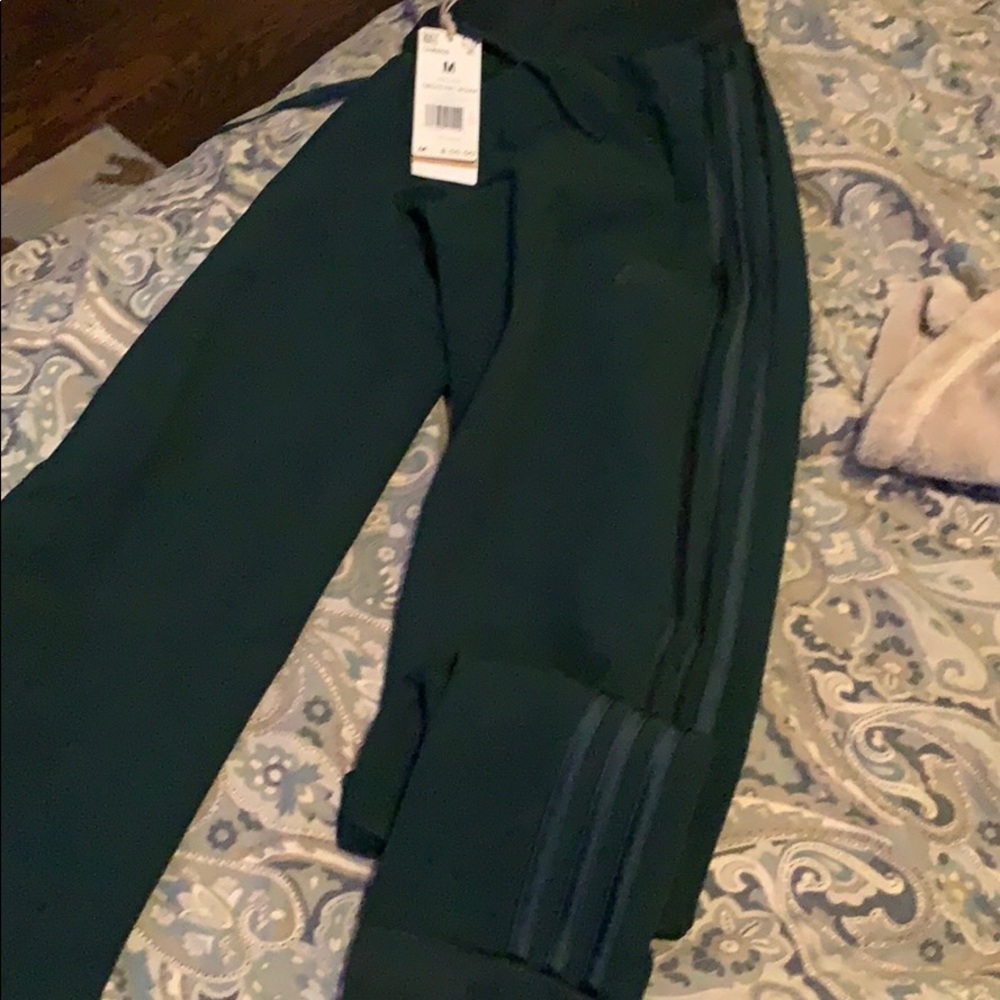 Adidas Green lightweight jogger/track pants